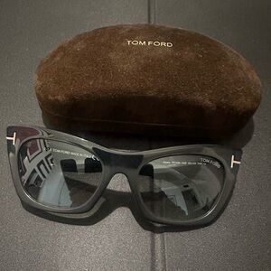 Tom Ford Black Kasia Cat Eye Sunglasses
